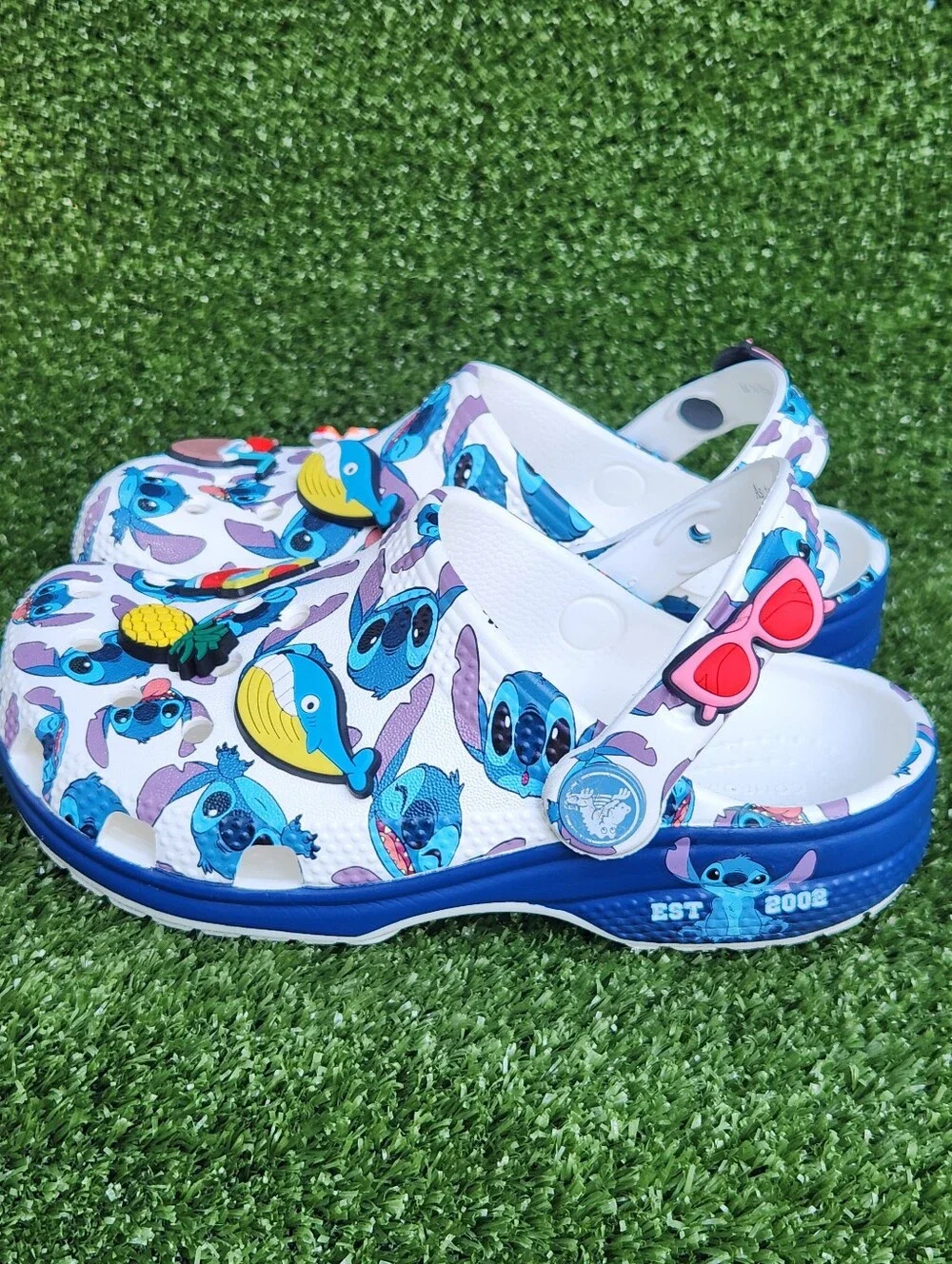 Crocs Little Girls Classic Disney Lilo and Stitch Comfy Clogs Sandals Size 11C